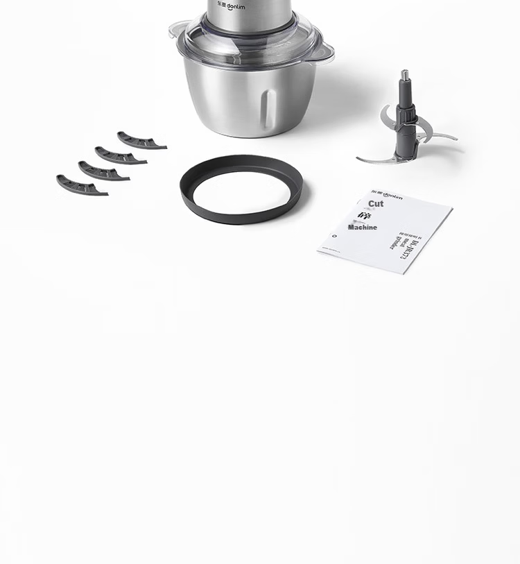 Donlim Stainless Steel Household Electric Meat Grinder Multifunctional Meat Mincer Meat Grinder Meat Mincer Garlic Grinder Food Processor 2L DL-JR373 18