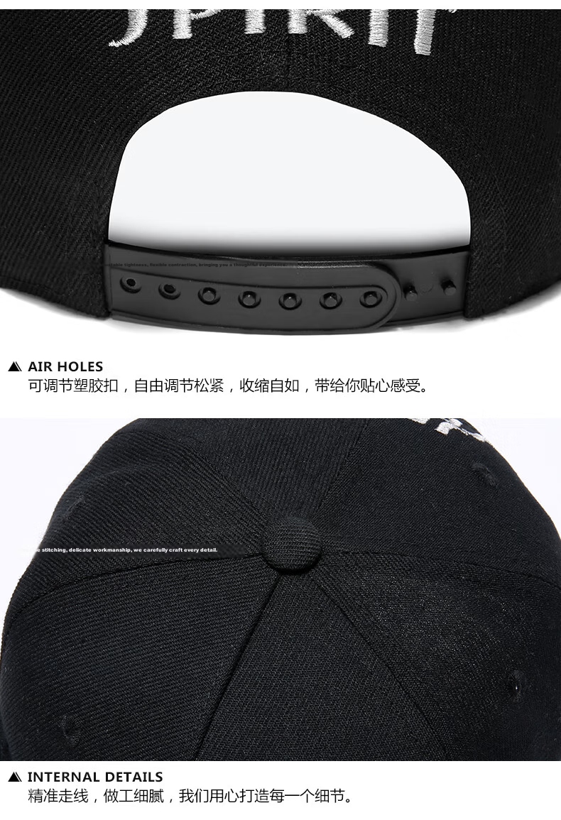 JEEP Men's Flat Brim Baseball Cap Korean Style Trendy Hip Hop Duckbill Outdoor Travel Hat A0261 15