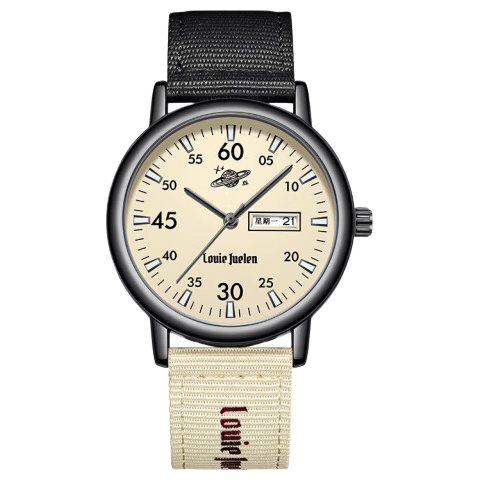 LOUIE JUELEN Student Watch, Unisex Design for Exams, Suitable for Civil Servants, Middle And High School Students, Retro Style, Quiet Operation, Luminous Dial, Mechanical And Quartz Movement, Wristwatch