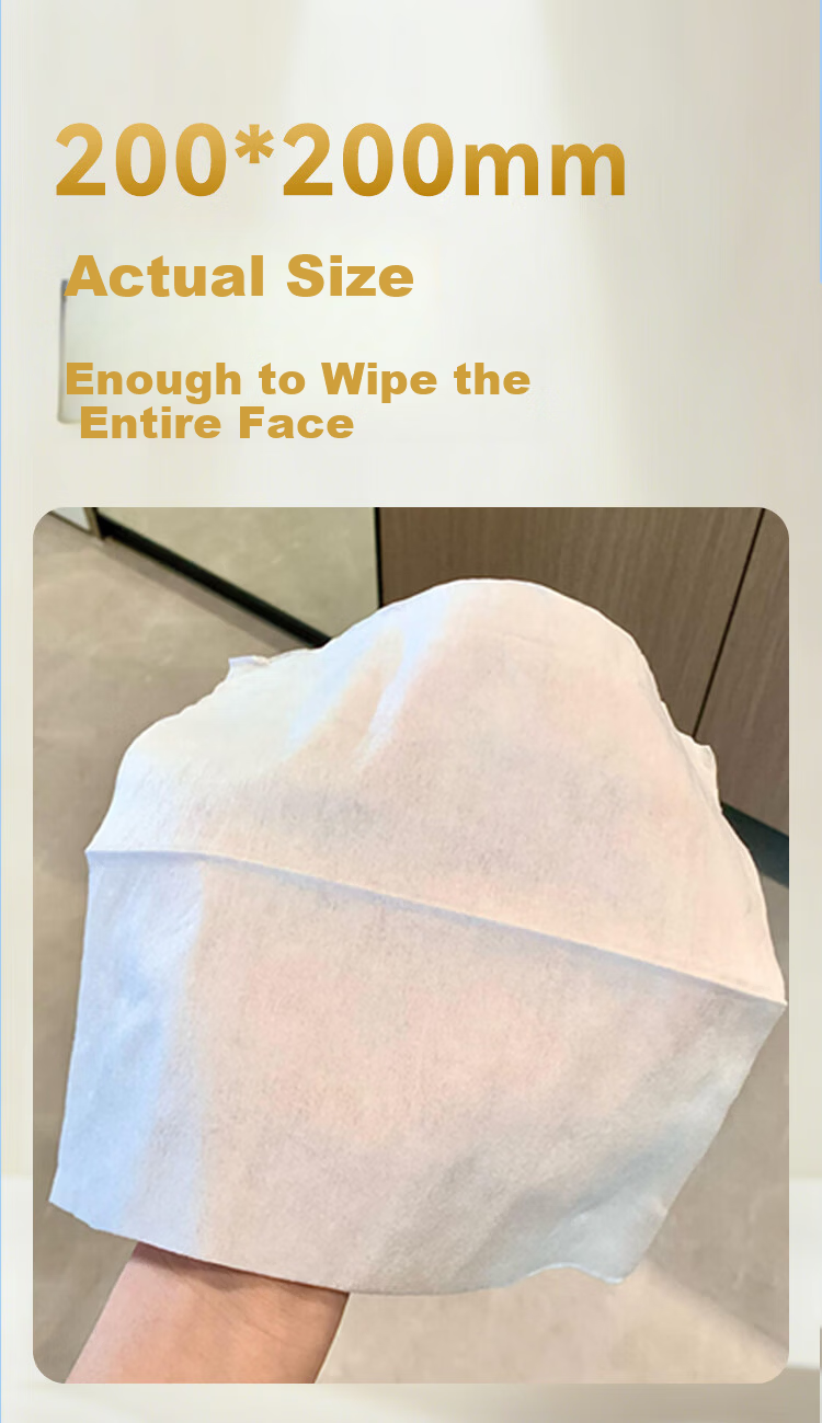 JD Jingzao Gold Label 100% Pure Cotton Medical Grade Disposable Facial Cleansing Soft Towels 85 Sheets x 12 Packs 14