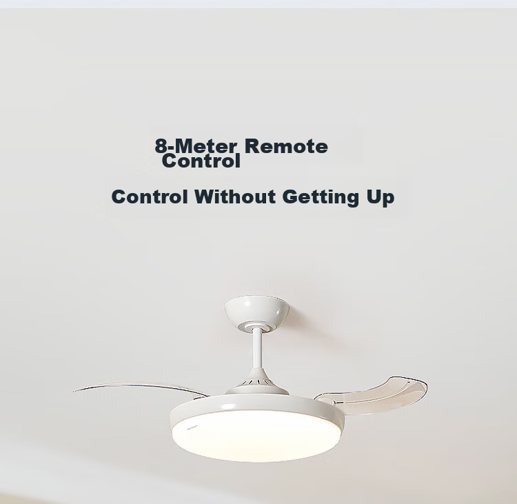 Paulmann P German Paulmann Invisible Fan Light Full Spectrum Eye Protection Ceiling Fan Light Living Room Dining Room Bedroom Silent Remote Control Light 25