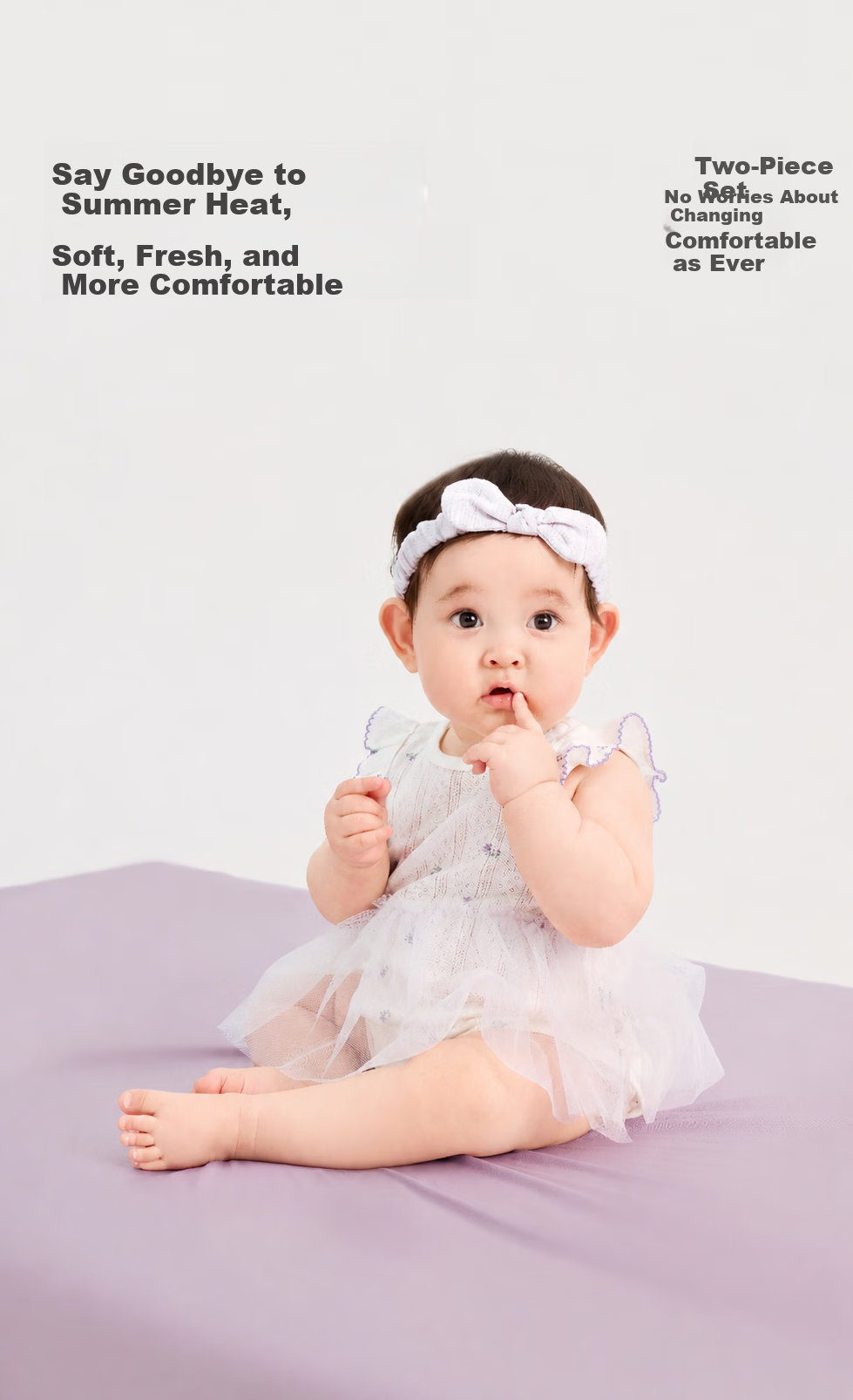 Balabala【balaOne】Baby Romper Infant Girls Triangle Bodysuit 2026 Cute Stylish Adorable 1