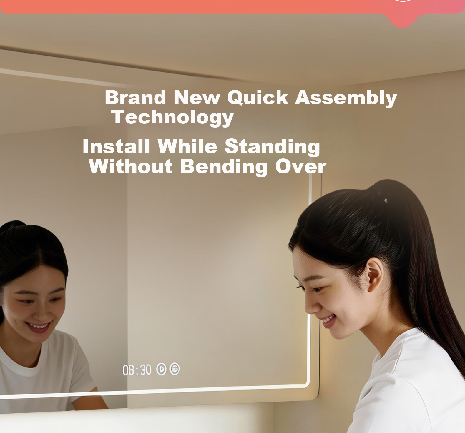 Submarine Mechanical Arm Faucet for Sink Bathroom Basin Under-counter Hot and Cold Water Mixer 2-in-1 Stainless Steel L7112H 5
