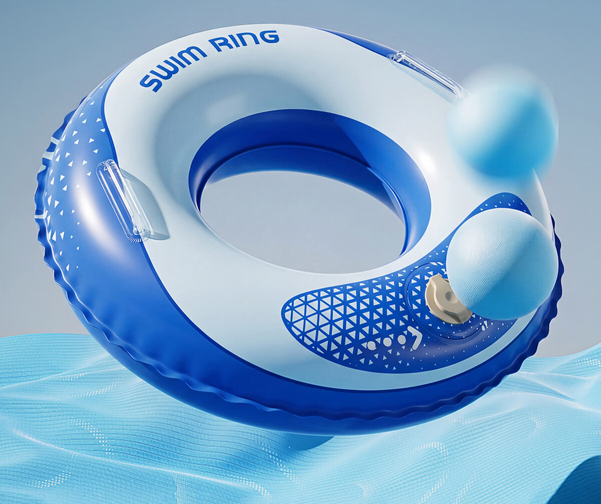 361° Adult Swimming Ring Safety Anti-Tip Pressurized Inflatable Thickened Underarm Float Portable Swimming Gear for Men 10