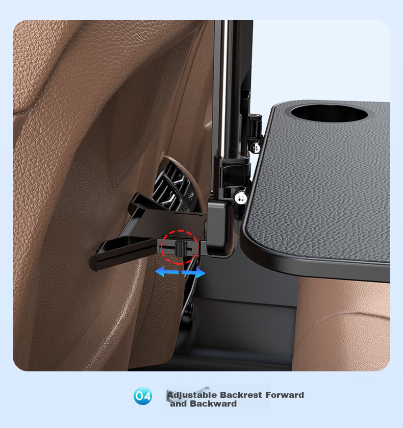 BIMLL Car Interior Small Folding Table Car Backseat Dining Table Vehicle Laptop Stand Desk 10