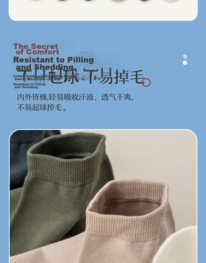 Cotton Thirteen Men's Socks 100% Pure Cotton Summer Thin Short Socks 10A Antibacterial Deodorant Breathable Sweat-Absorbing Men's Ankle Socks 6 Pairs 27