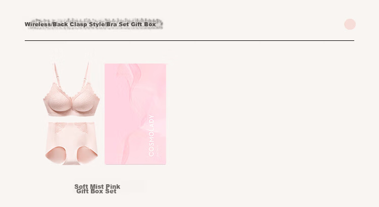 Urban Beauty Bra Set Gift Box Thin Gathered Soft Support Seamless Nude Lace Bra Lingerie Women Gift 2B352Y 17
