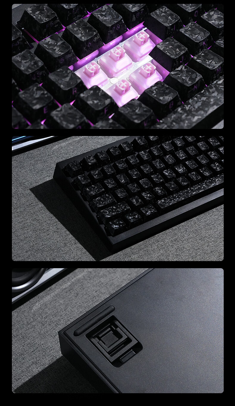 AKKO 5075 V5 HE Wireless Magnetic Switch Gaming Keyboard 75% Layout Hot-Swappable Gasket Structure Bluetooth Wired Tri-Mode Esports FPS Valorant Dual-Drive 82-Key 13