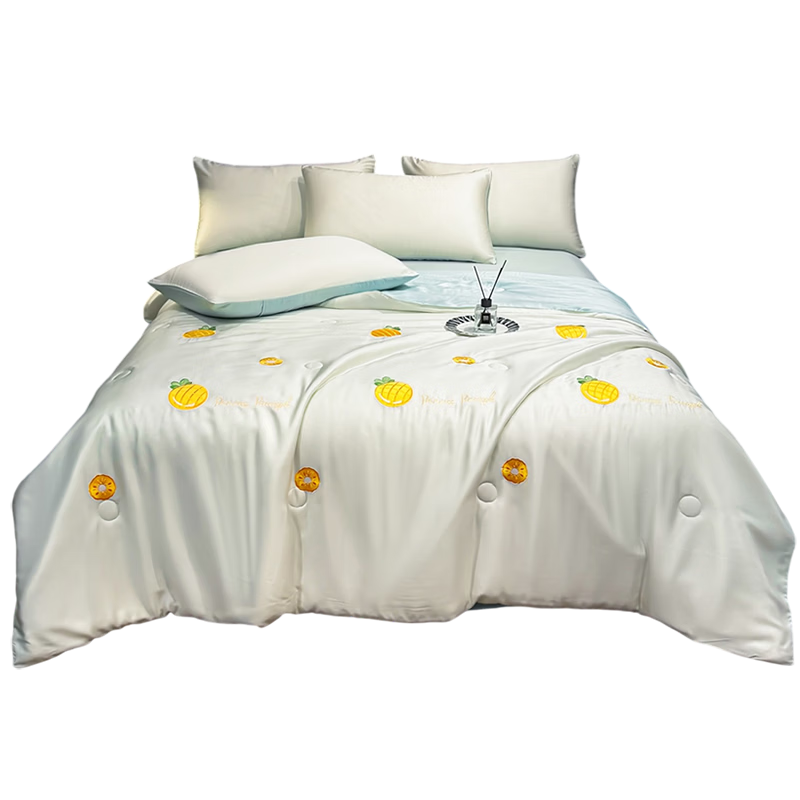 Aiwei Class A Washable Ice Silk Summer Quilt Thin Air Conditioning Quilt Double Quilt Core 200*230cm Pineapple Weave Summer