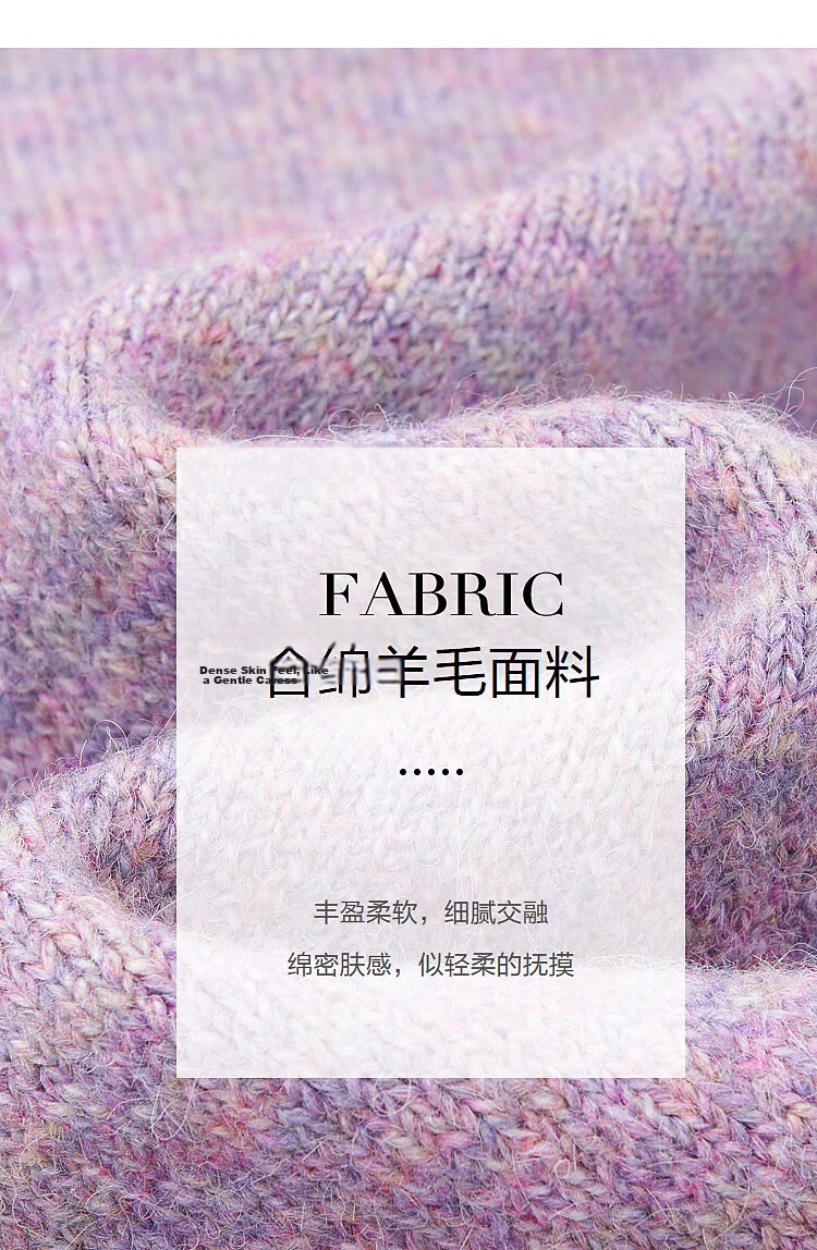 Demana Removable Scarf Winter Elegant Light V-Neck Wool Blend Straight Knit Mid-Length Dress for Women 3