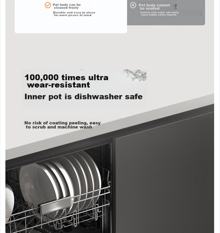Joyoung 6L Household Detachable Multi-Functional Electric Hot Pot Stainless Steel IH Electric Cooker HG60-GN12 14