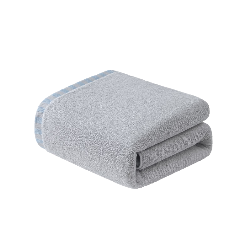 JD Jingzao Bath Towel 10A Antibacterial 100% Pure Cotton 500g Thickened Class A Xinjiang Cotton Home Absorbent Hotel High-End Gray