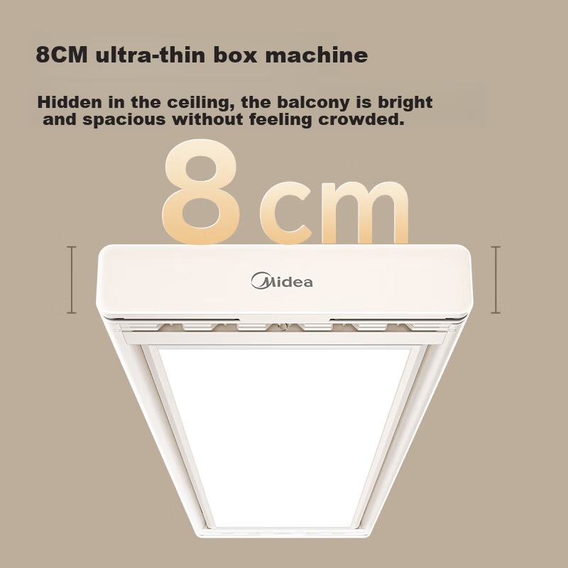 Midea Electric Clothes Drying Rack Smart Voice-Controlled Lift Ultra-Thin Dryer DH01LMAX