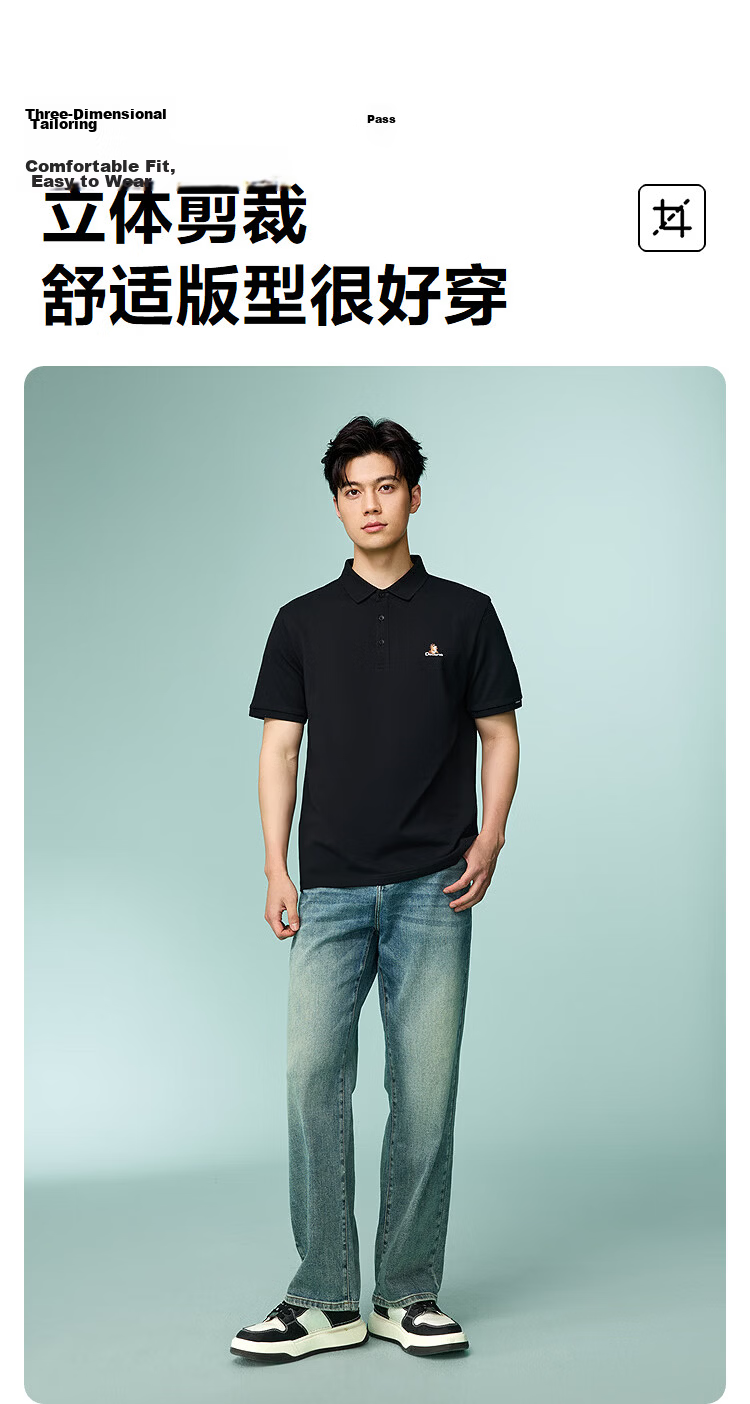 HLAHLA Men's Short Sleeve Polo Shirt 26 Year of the Horse Series Happy Horse Summer Father's Day Gift 2