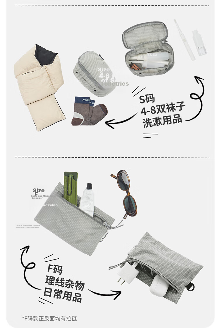 Naturehike Portable Travel Storage Bag Outdoor Business Trip Luggage Clothes Underwear Packing Bag Toiletry Bag M Size 6