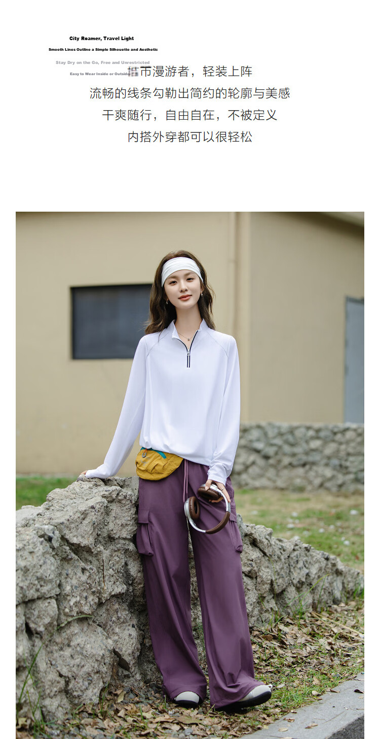 Demana Urban Style Spring Sports Half-Zip Color-Block Stitching Loose Slimming Sweatshirt for Women 6