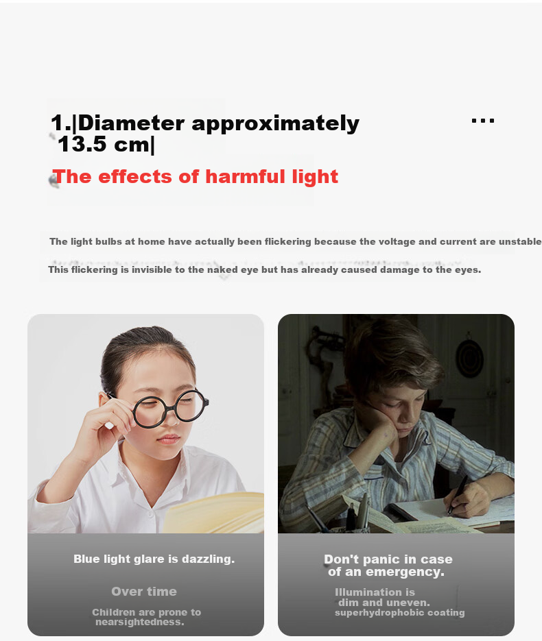 YANKON Lighting LED Bulb Energy-Saving E27 Large Screw Household Commercial Sound-Control 9W Starlight Series 1