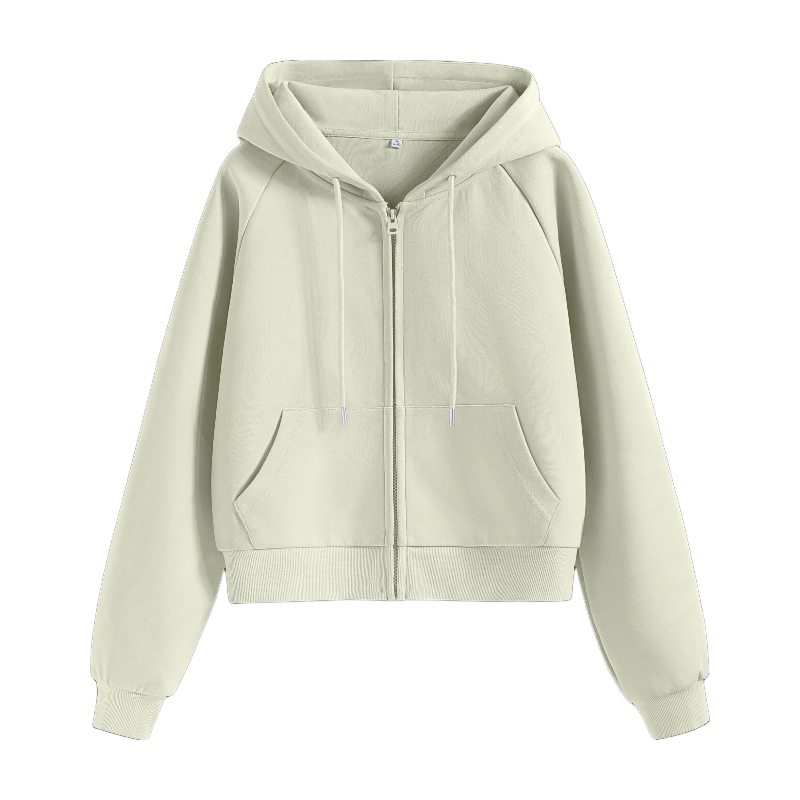 Baleno Short Hooded Cardigan Sweatshirt Jacket for Women, New Spring And Autumn 2026 Style, Petite Size, Casual Lazy Chic Outerwear