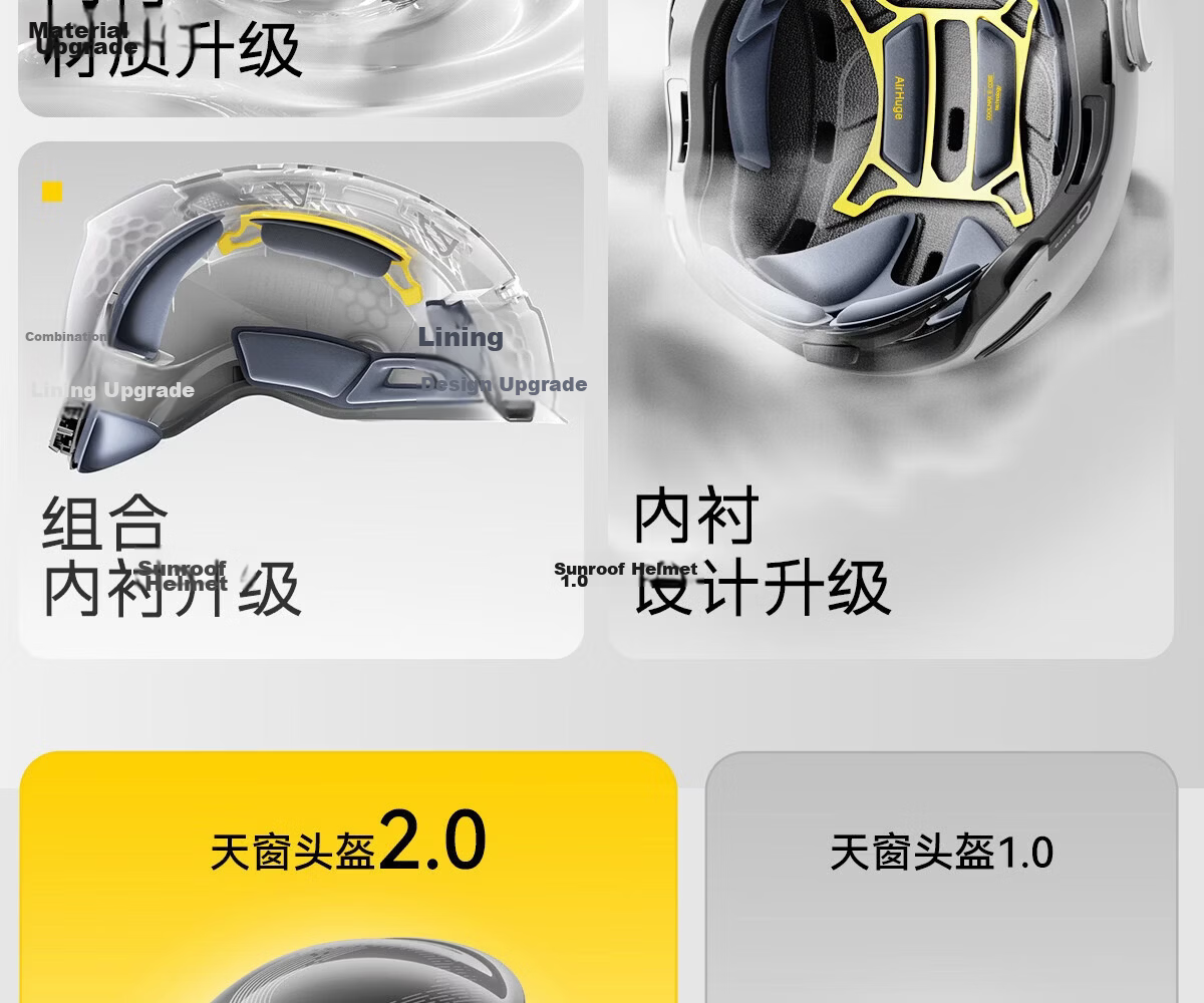 Two Little Bees 0-Gravity Sunroof 3C Certified Electric Motorcycle Helmet Unisex Summer Sun Protection Half Helmet Breathable Four-Season Safety Riding Universal HD Lens + Photochromic Lens - Moonligh 7