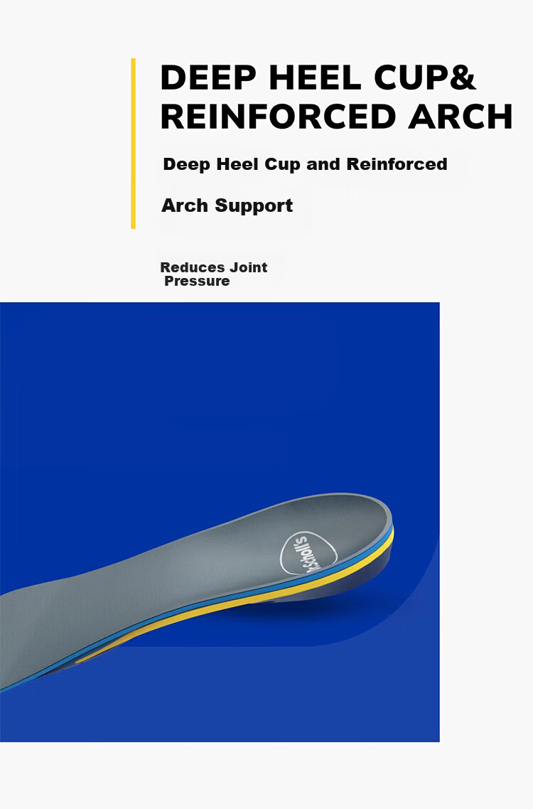 Dr. Scholl's US Imported Knee Joint Support Athletic Insoles Arch Support Soft Cushioned Shock Absorption Comfortable Long-Standing Relief 17