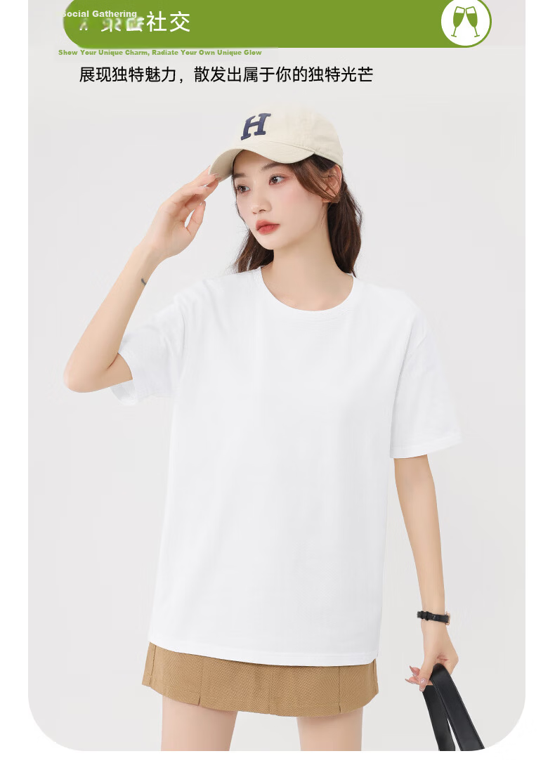 Warrior Women's 2026 Summer New Cotton Short Sleeve T-Shirt Loose Fit Slim Outdoor Breathable Printed Top 12