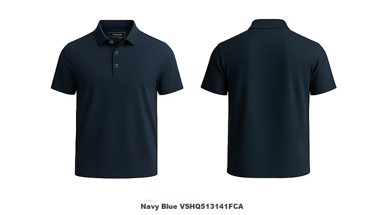 YOUNGOR Summer Men's Short Sleeve Polo Shirt Sunscreen Business Casual Outdoor Stretch Loose Fit Collared T-Shirt 513141F 28