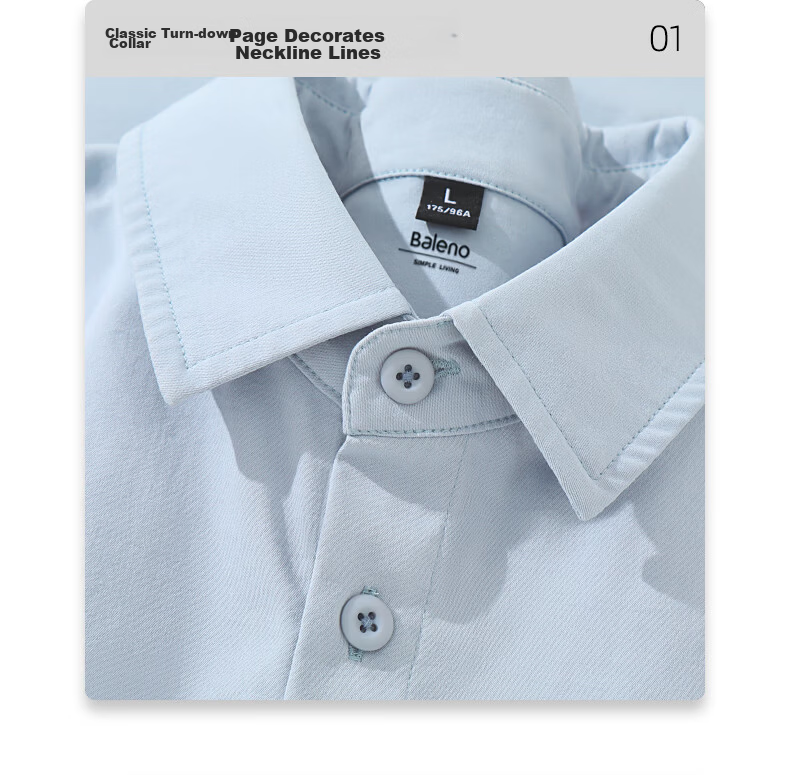 Baleno Short Sleeve Jacket Men Summer Korean Style Unisex Polo Collar Cardigan Loose Casual Cool Breathable Shirt 22