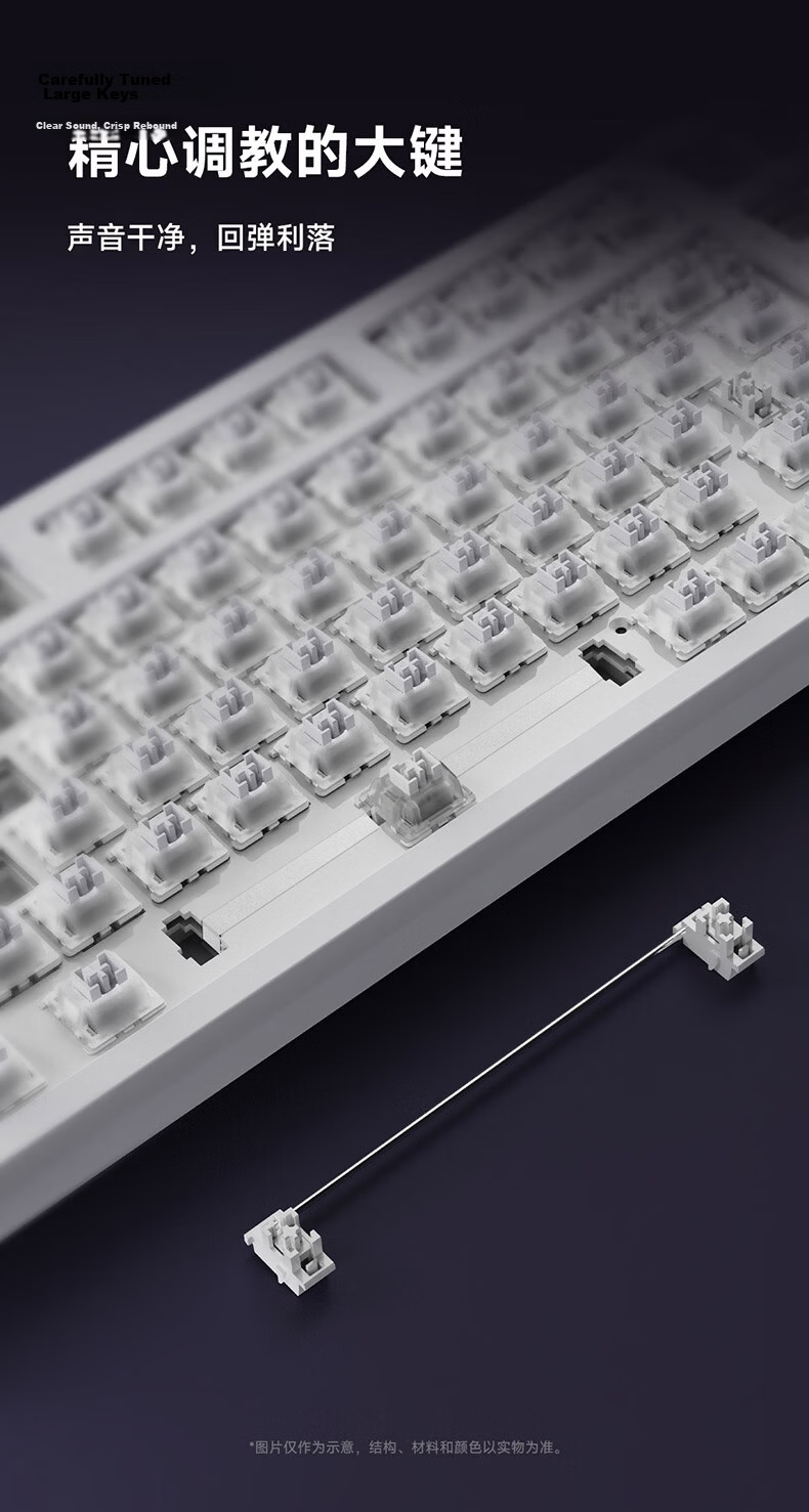 Ikbc Answer 98 Three-Mode RGB Window White Wired Gaming Keyboard Mahjong Switch 42g Switch 8