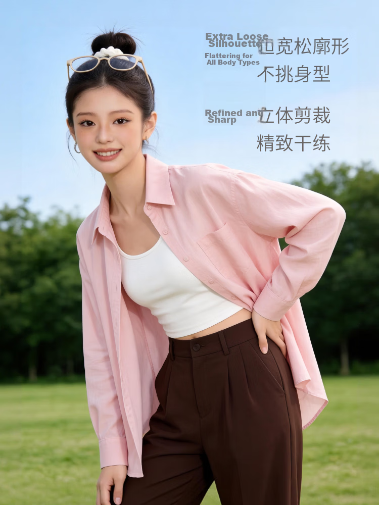 Xiangyi Lover's Banana Leaf Style Women's Sunscreen Jacket UV Protection Summer New Cool Wrinkle-Resistant Loose Thin Coat 9