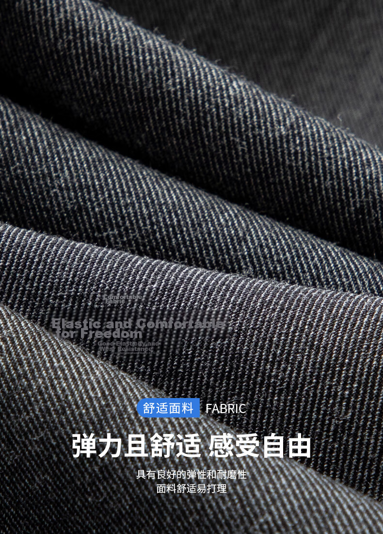 FIRS Anti-Wrinkle Non-Iron Double-Pleat Men's Business Straight-Leg Pants Loose Workwear Casual Trousers for Men 7