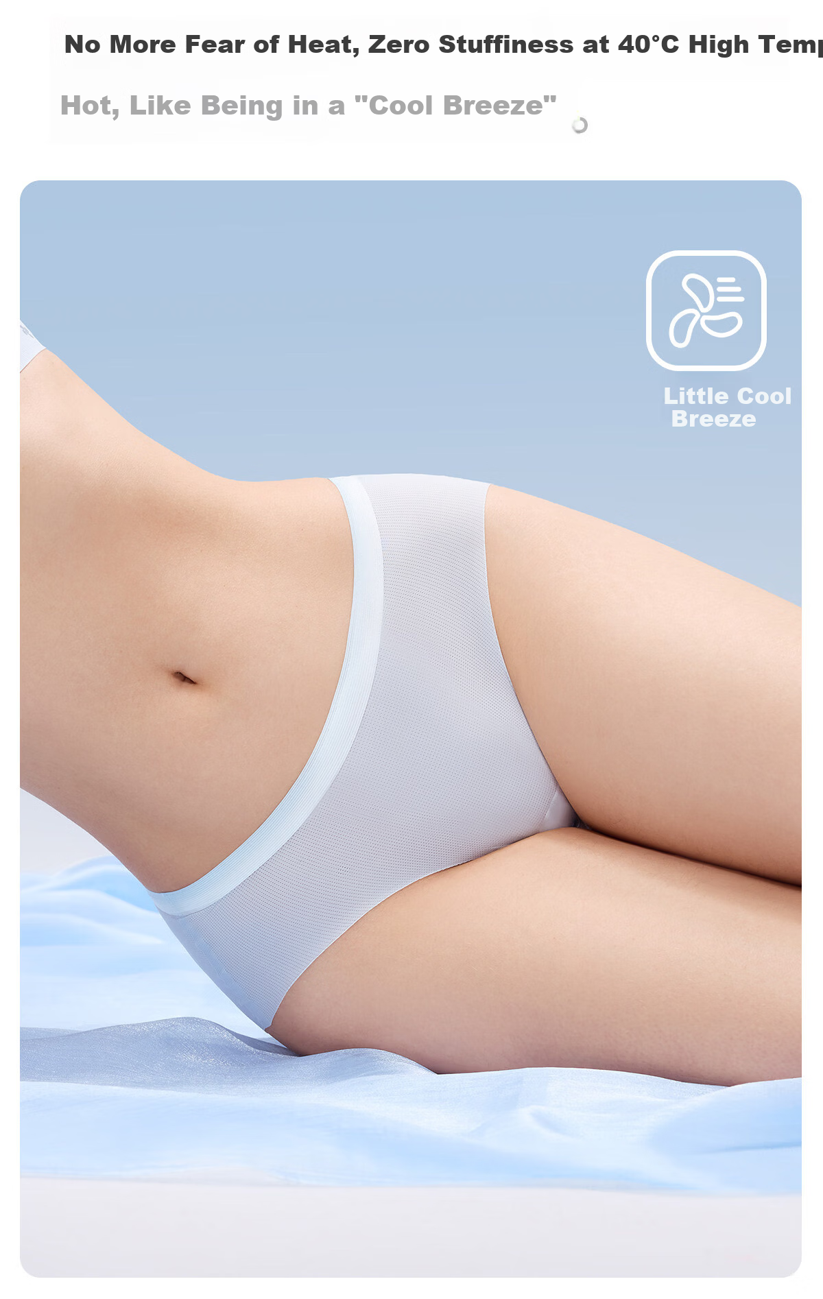 JOYNCLEON Maternity Underwear Summer Ice Silk Thin Seamless Breathable Ultra-Thin 3-Pack XXL jnk195955 3