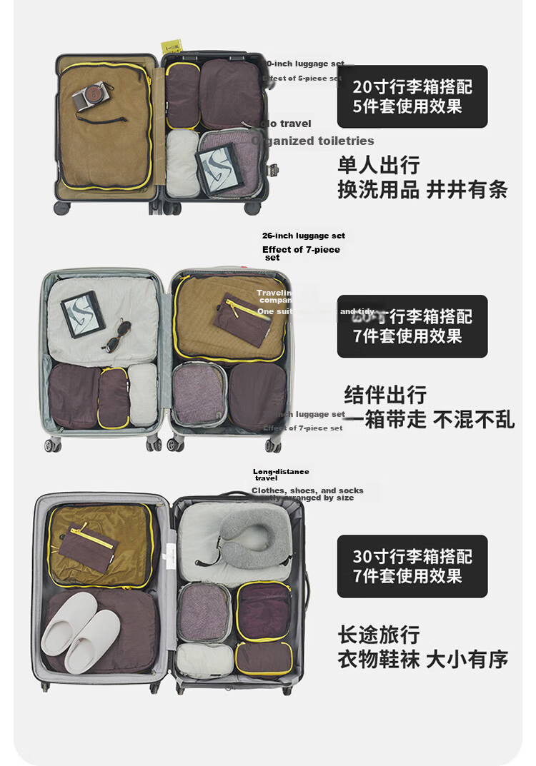 Naturehike Portable Travel Storage Bag Outdoor Business Trip Luggage Clothes Underwear Packing Bag Toiletry Bag M Size 4