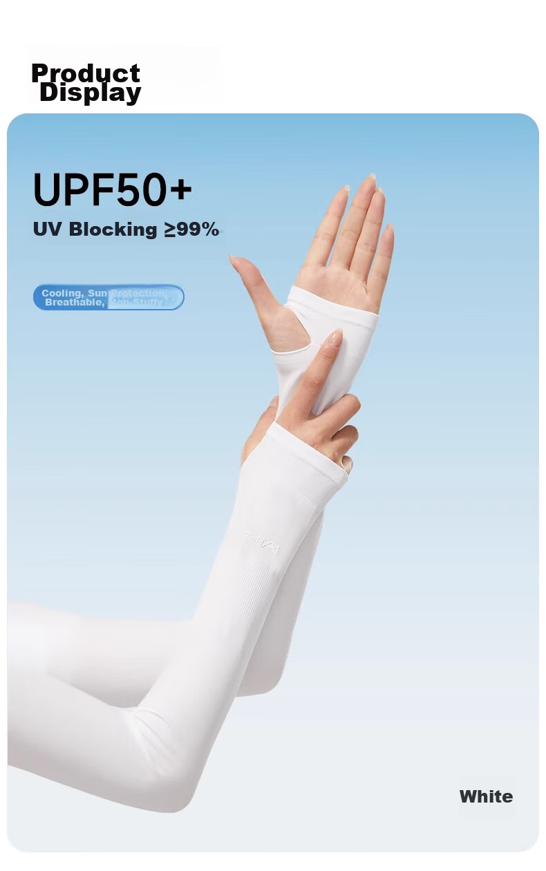 Miiow Summer UV Protection Arm Sleeves Unisex Ice Silk Thin Gloves for Driving and Cycling 2026 14