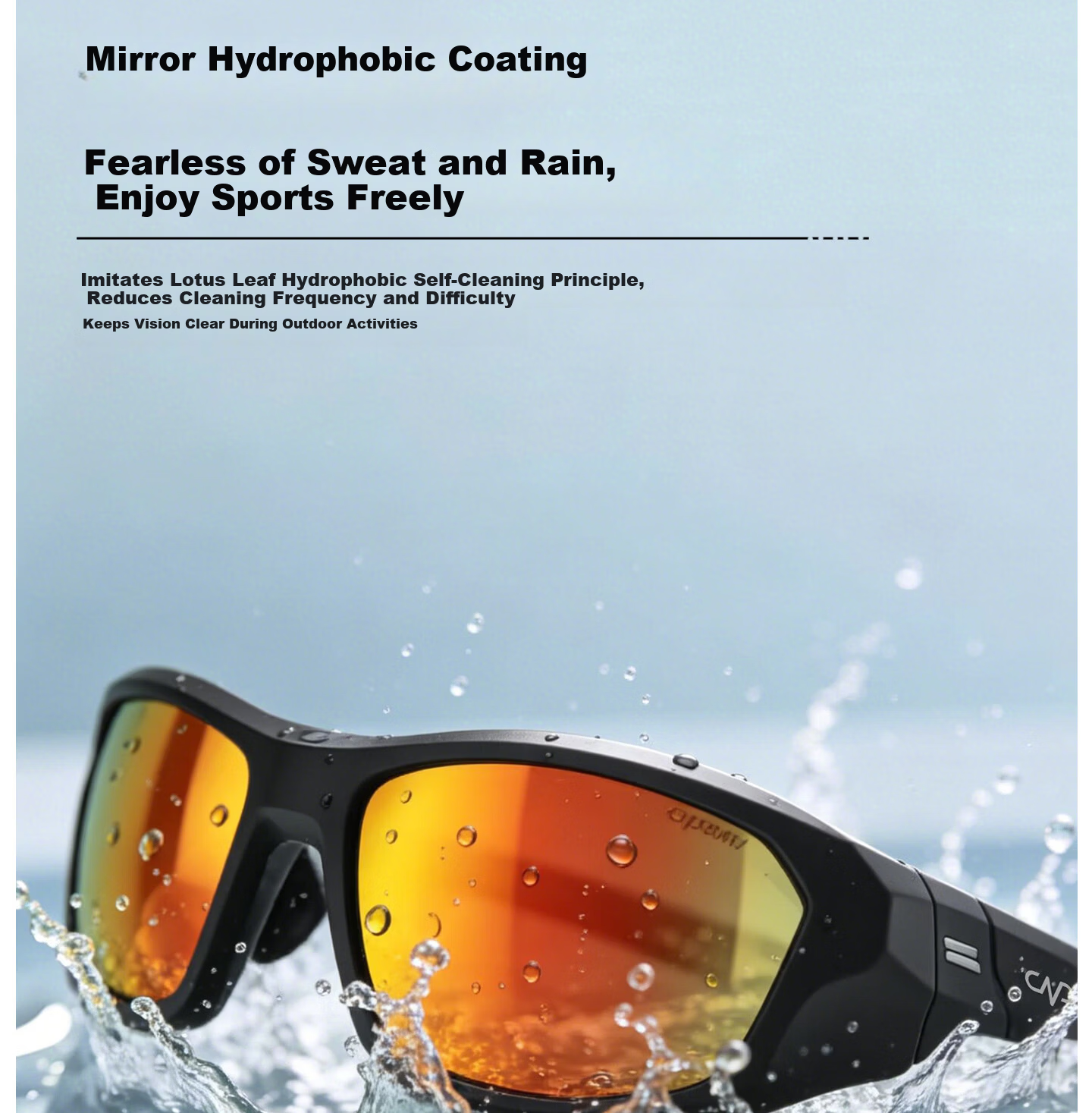 CAPONI Polarized Running Sunglasses Marathon Photochromic Anti-Glare Outdoor Sports UV Protection Cycling Mountaineering Sunglasses 17
