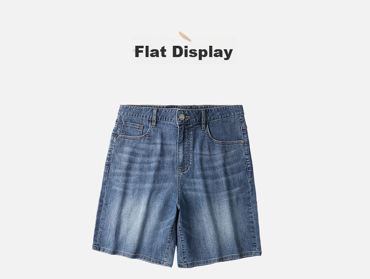 HLA Hailan Home Men's Denim Shorts 26 Mountain Series Five-Pocket Pants Summer 16