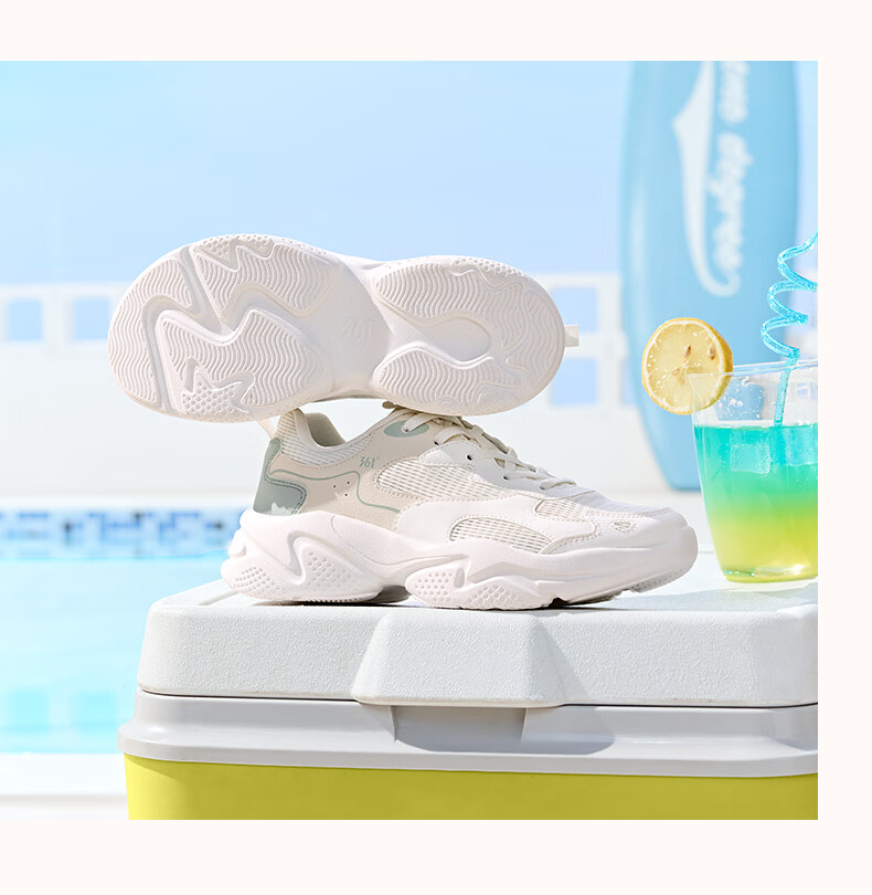 361° Cloud Casual Women's Shoes Summer Mesh Breathable Commuting Sports Retro Dad Sneakers 682626708-1 12