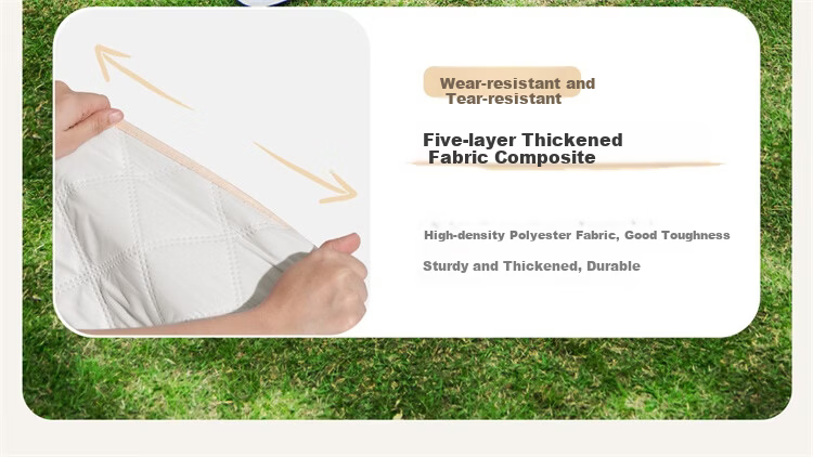 CAMEL Panda Picnic Mat Thickened Tent Moisture-Proof Mat Ludo Children's Spring Outing Mat Off-White P644 Ground Sleeping Mat 10