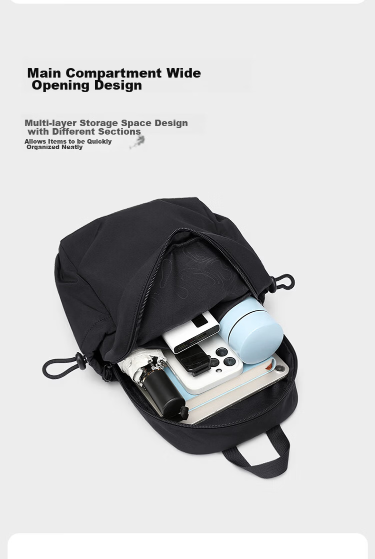 GOLF Lightweight Crossbody Bag Unisex Casual Sports Chest Bag Outdoor Cycling iPad Shoulder Bag Multifunctional Small Backpack 17