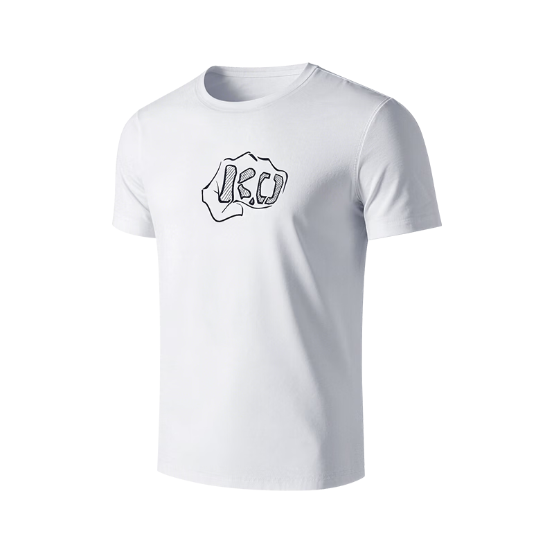 Li-Ning Short-Sleeve T-Shirt for Men And Women, Summer Sports Pure Cotton Half-Sleeve Casual Loose Round Neck Running Yoga Boxing Top Cultural Shirt