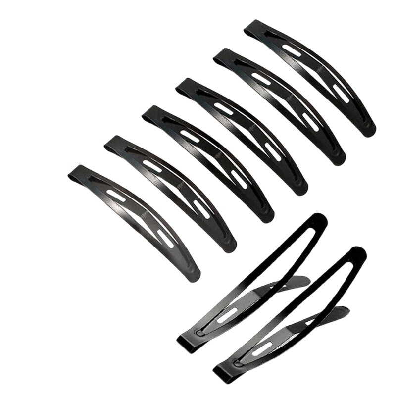 LiQing Black Small Hair BB Clips Edge Clips [30 Pieces] Side Clips Back Hair Clips Bangs Clips Straight Clips for Women