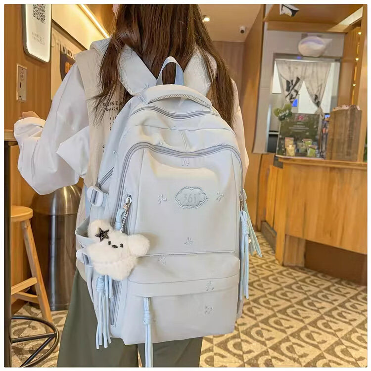 361° Korean Style Casual Large Capacity Lightweight High-Value Spinal Protection Backpack for Middle and High School Girls 7