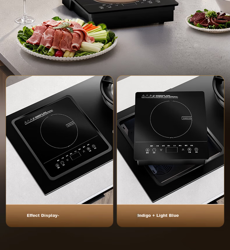 Royalstar Extraordinary Series Dual Fuel Gas and Electric Stove Built-in Double Burner Gas Cooker with Copper Burner Cap JZDY-25A1 Left 6