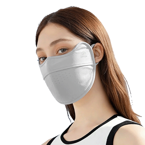 FitonTon Women's Summer UPF100+ Sunscreen Face Mask Breathable Neck Protection UV Shield Cycling Mask