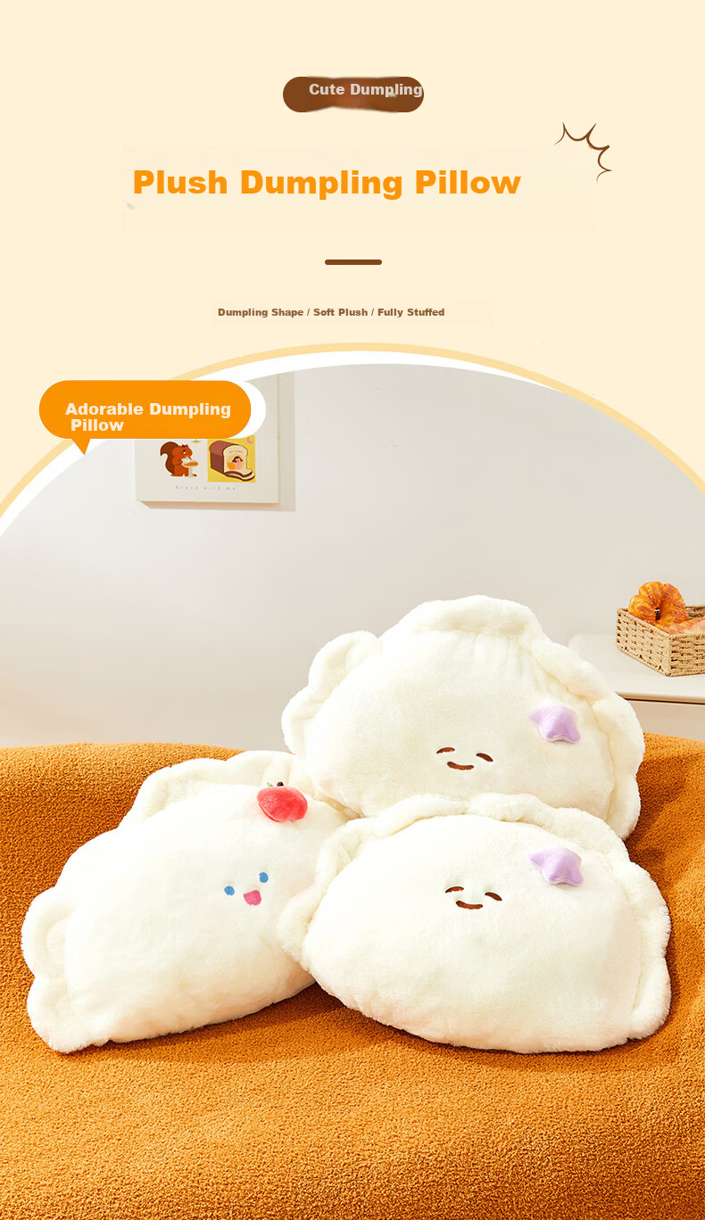 40,000 Kilometers Dumpling Plush Pillow Christmas Birthday Gift for Girls Doll Sleeping Cushion Soft Toy Cartoon Plush Doll Pillow 1