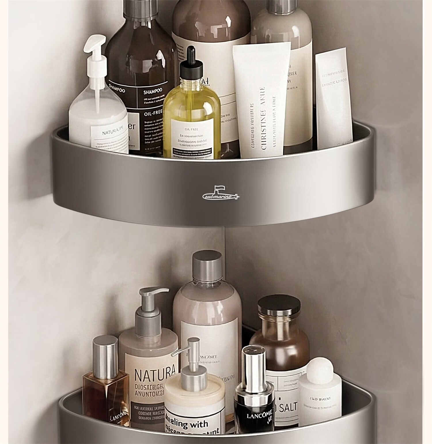 Submarine No-Drill Bathroom Storage Rack Towel Rack Toilet Organizer QST01L0101250G 24