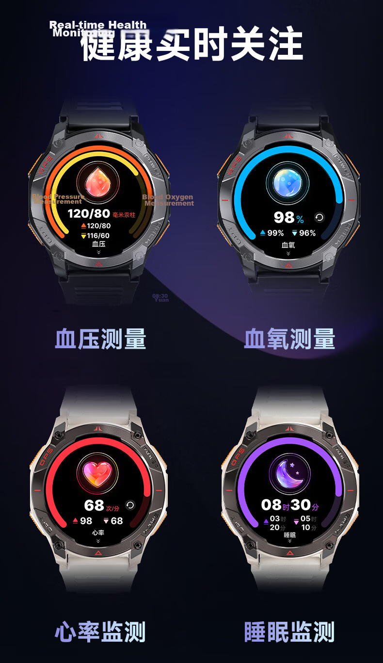 MY Five-Star Dual-Frequency GPS Professional Sports Watch Outdoor Running Pacing Built-in Navigation Heart Rate Band 16