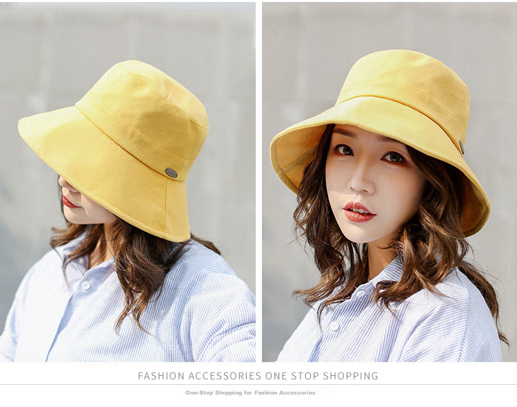 GLO-STORY Women's Sunshade Hat Thin Mesh Breathable Sun Protection Fisherman Hat Korean Style Casual Foldable UV Protection Bucket Hat 13