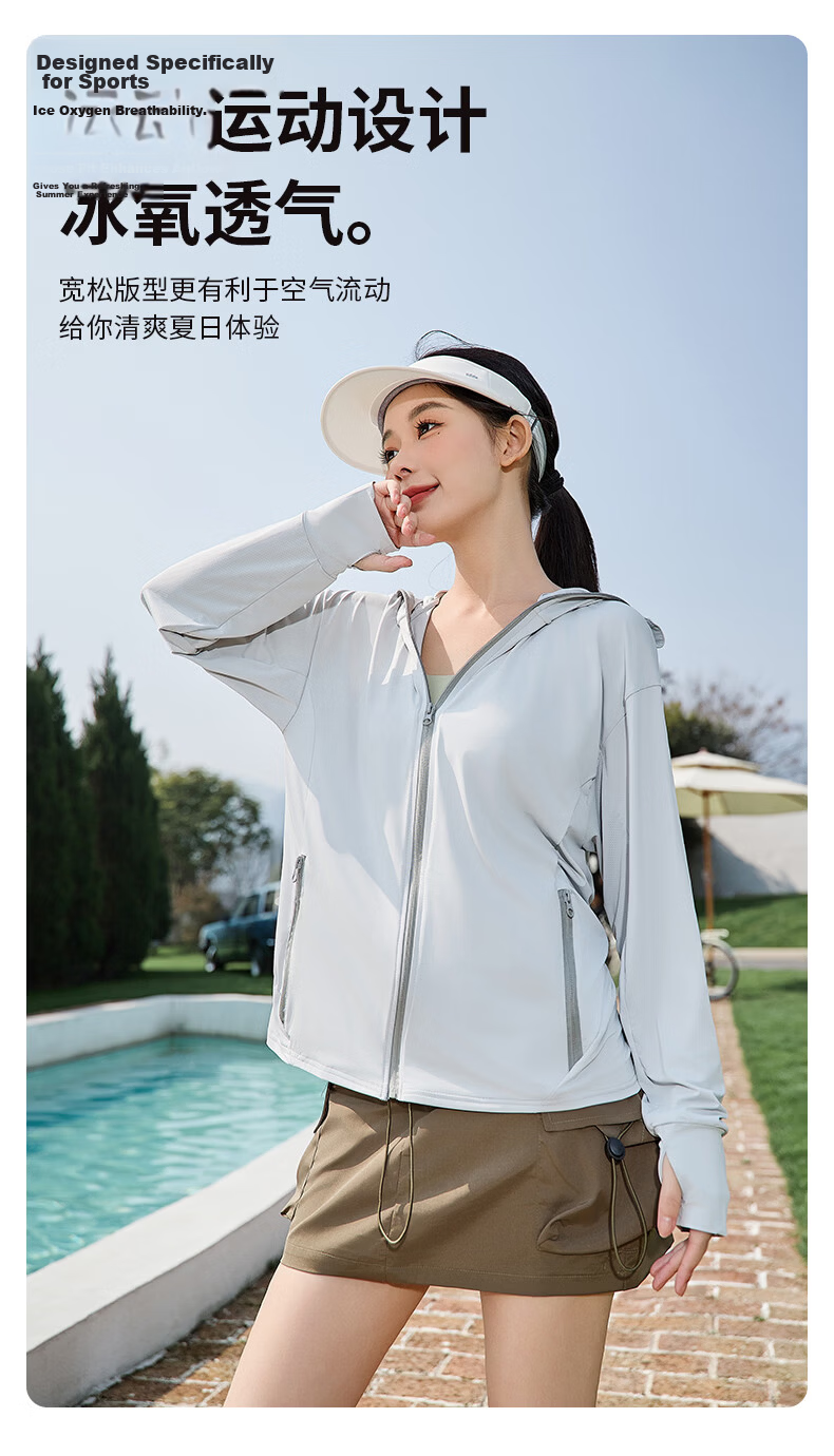 Combo Women's UV Protection Sun Shirt Summer New Cool Breathable High SPF Outdoor Sun Jacket Skin Coat 13