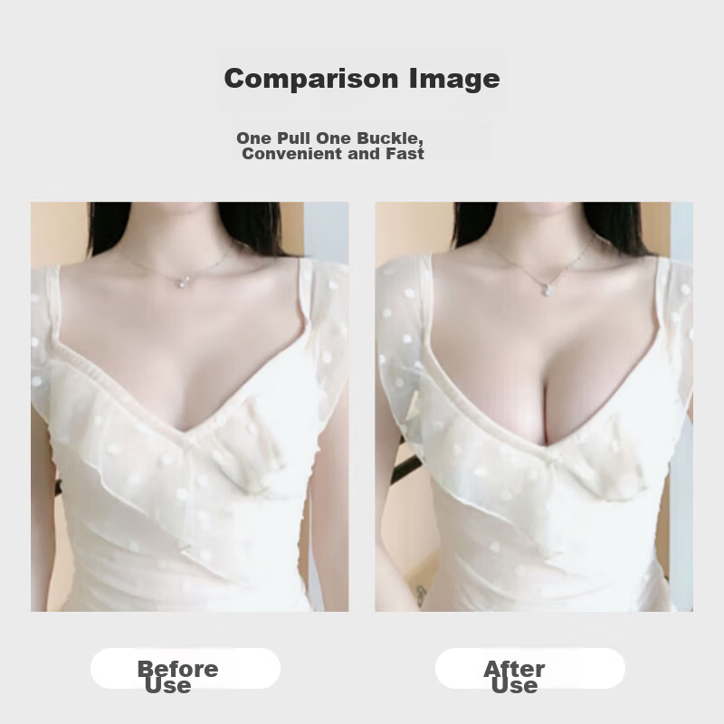 LangSha Strapless Invisible Breathable Push-Up Adhesive Bra for Small Bust, Wedding Dress and Swimsuit Special Bra 6