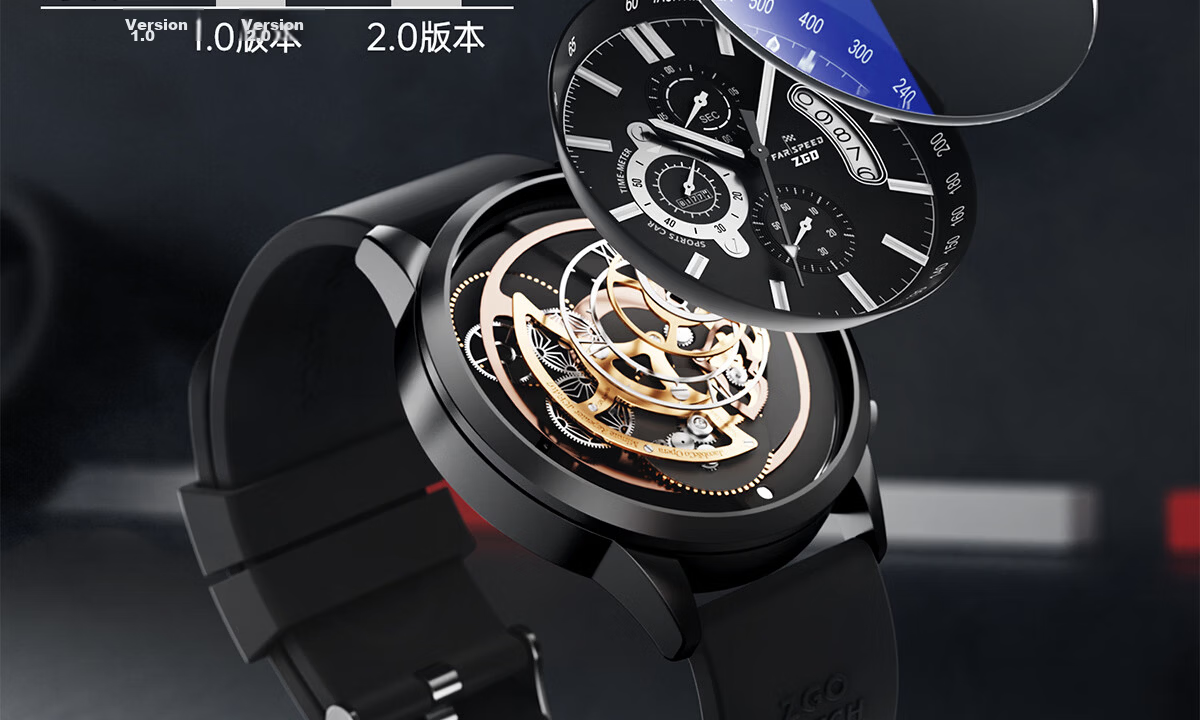 ZGO Men's Watch for Students Mechanical Style Silent Quartz Exam Watch Birthday Gift for 18-Year-Old Boys 15